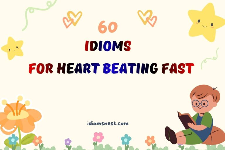 idioms for heart beating fast