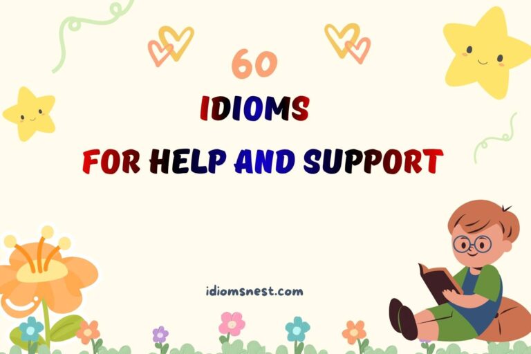 idioms for help and support