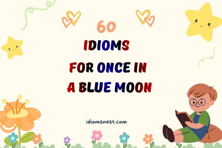 idioms for once in a blue moon