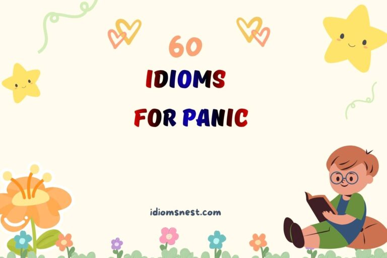 idioms for panic