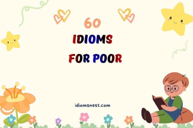 idioms for poor