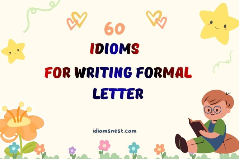 idioms for writing formal letter
