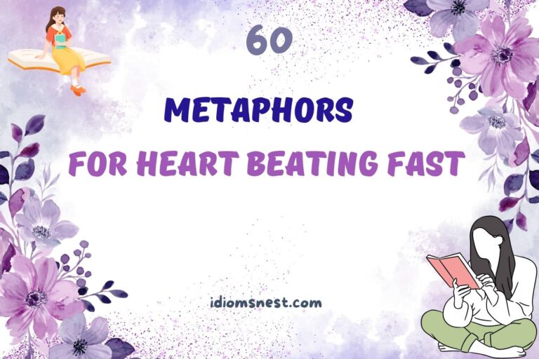 metaphors for heart beating fast