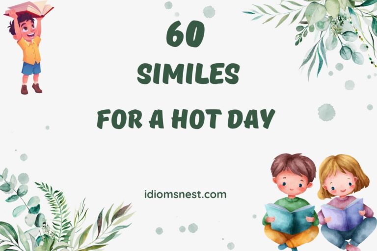similes for a hot day