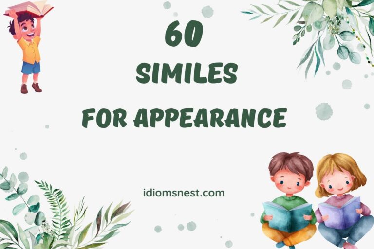 similes for appearance