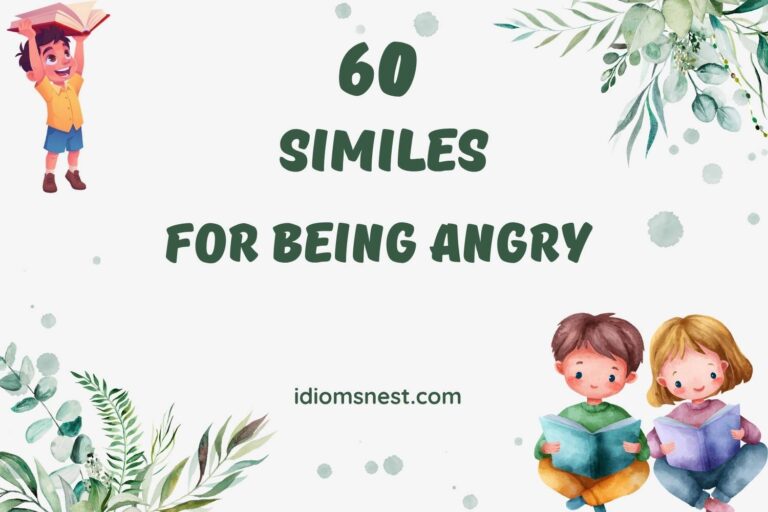 similes for being angry