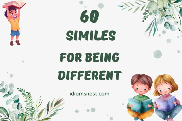 similes for being different