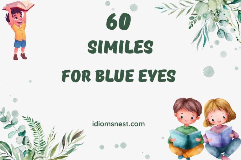 similes for blue eyes