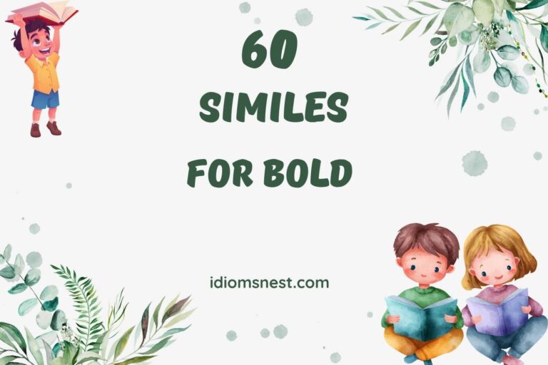 similes for bold