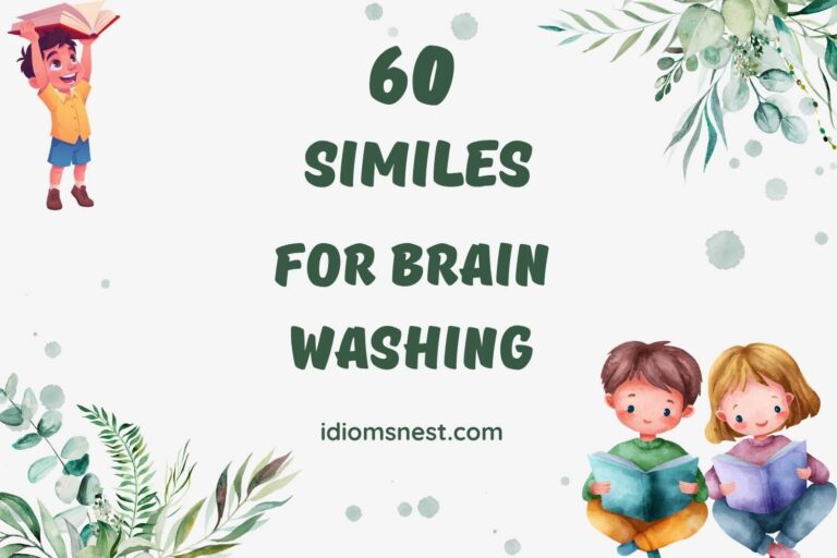 similes for brain washing