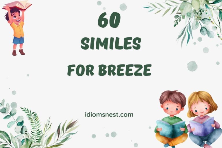 similes for breeze